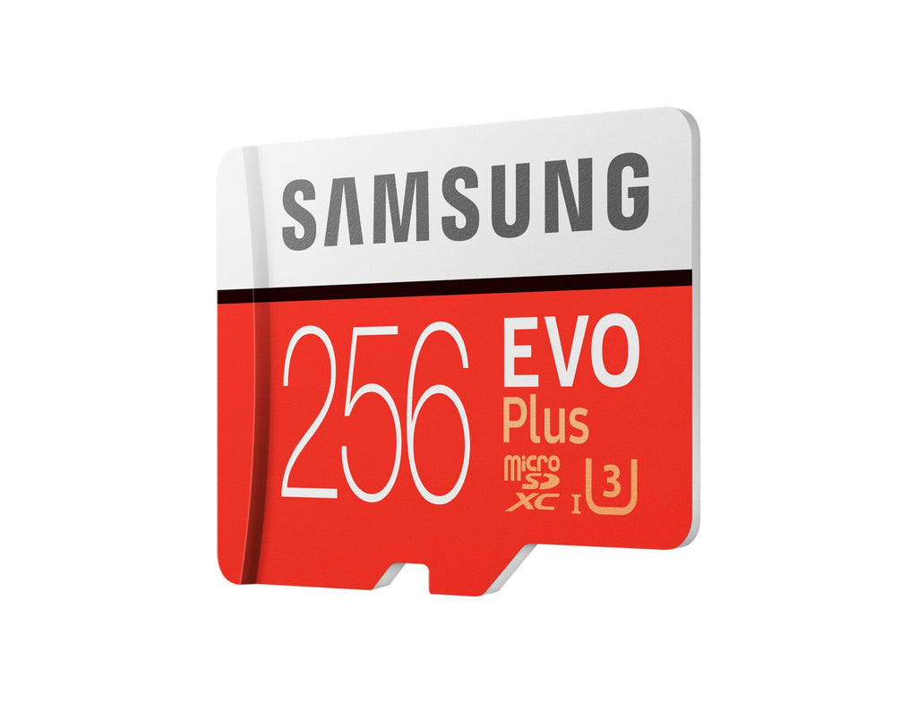 Samsung MB-MC256GA/EU EVO Plus 256 GB microSDXC UHS-I U3 Speicherkarte inkl. SD-Adapter Rot/Weiß