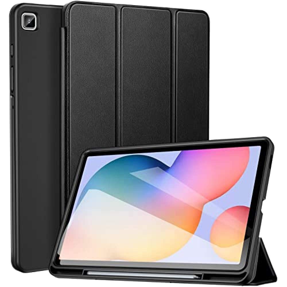 ZtotopCase Hülle für Samsung Galaxy Tab S6 Lite 10.4 2020,Ultra Dünn Leicht Smart Cover,mit Stifthalter,mit Auto Schlaf/Wach Funktion,für Galaxy Tab S6 Lite 10.4 Zoll Tablet,Schwarz