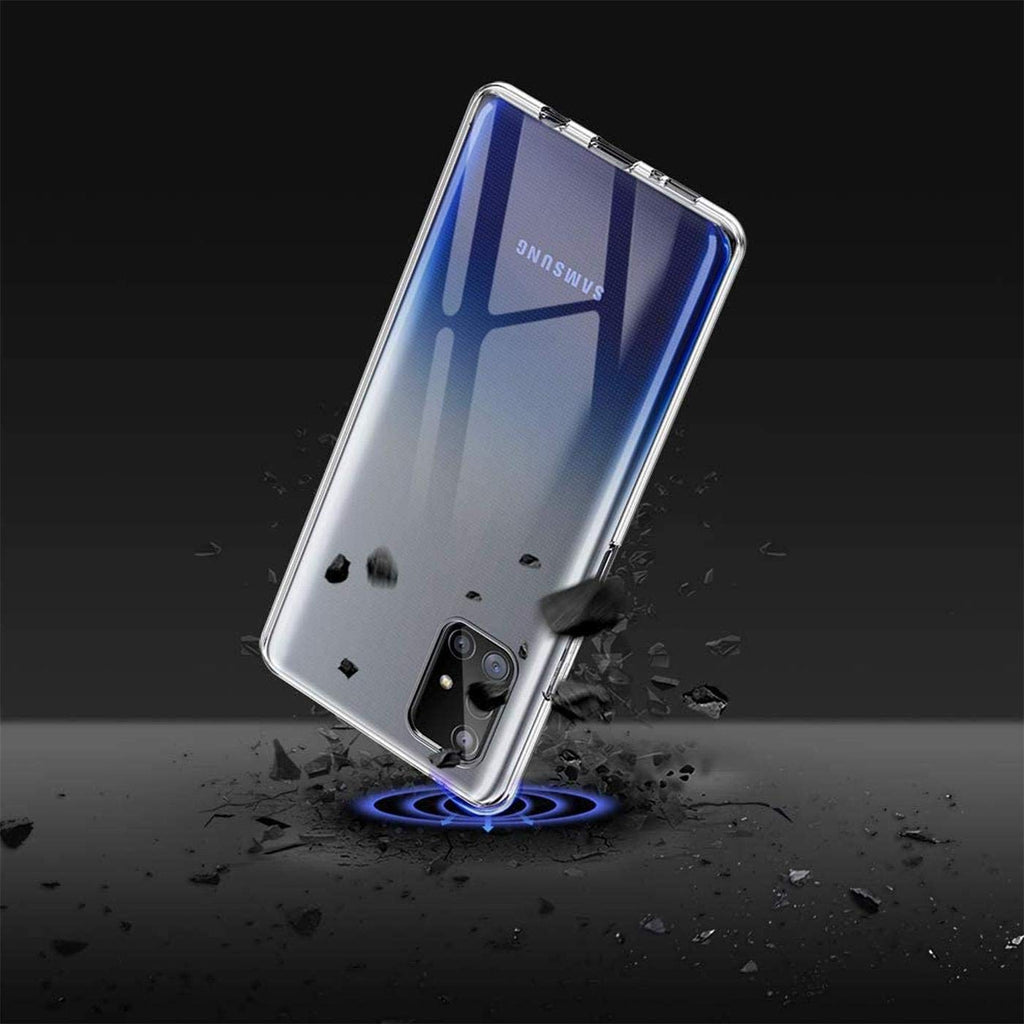 Verco Handyhülle für Samsung M31s Case, Handy Cover für Samsung Galaxy M31s Hülle Transparent Dünn Klar Silikon, durchsichtig