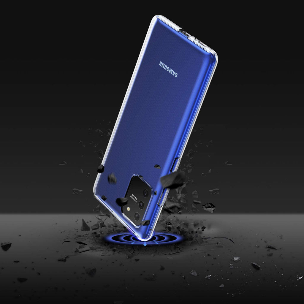 ORNARTO Durchsichtig Kompatibel mit Samsung S10 Lite Hülle, Transparent TPU Flexible Silikon Handyhülle Schutzhülle Case für Samsung Galaxy S10 Lite(2020) 6,7”-Klar