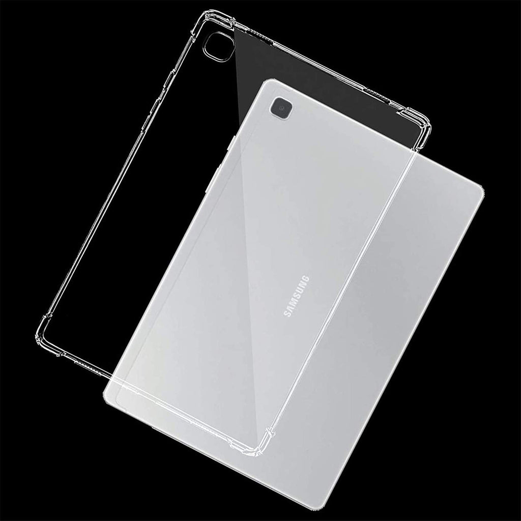 Ultra Klar Hülle für Samsung Galaxy Tab A7 10.4 Zoll 2020 SM-T500 T505 T507, Dünn Schlank Stoßfest Eckenschutz Flexible Silikon Gel Gummi Rückseit Schutzhülle Cover Skin - Transparentem