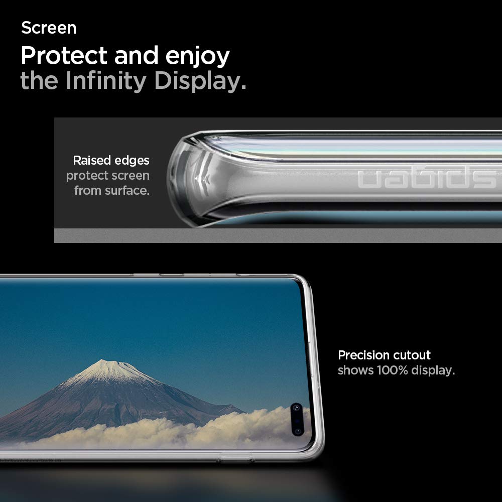 Spigen Liquid Crystal Hülle Kompatibel mit Samsung Galaxy S10 5G -Crystal Clear