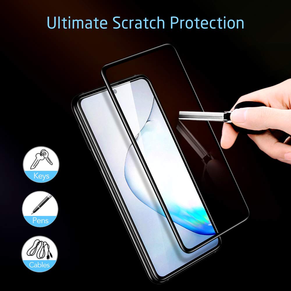 ESR Display Schutzfolie kompatibel mit dem Samsung Galaxy Note 10 Lite - Panzerglas Schutzfolie für das Samsung Galaxy Note 10 Lite (2020)