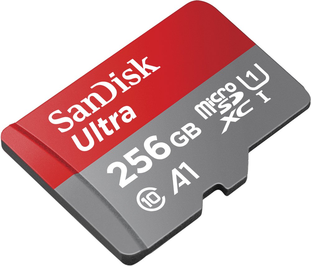 SanDisk Ultra 256GB MicroSDXC Speicherkarte + SD-Adapter mit A1 App-Leistung bis zu 100 MB/s, Klasse 10, U1
