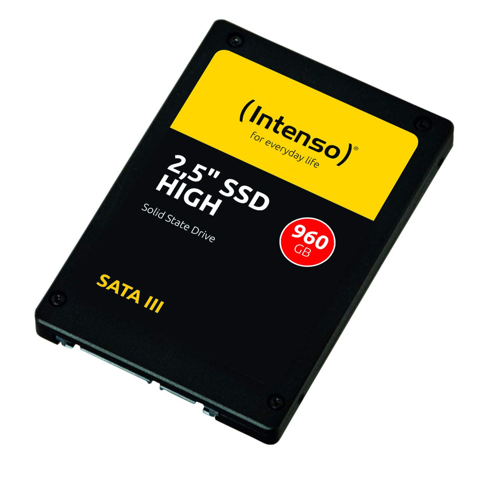 Intenso High Performance interne SSD 960 GB (6,3 cm (2,5 Zoll), SATA III, 520 MB/Sekunden) schwarz