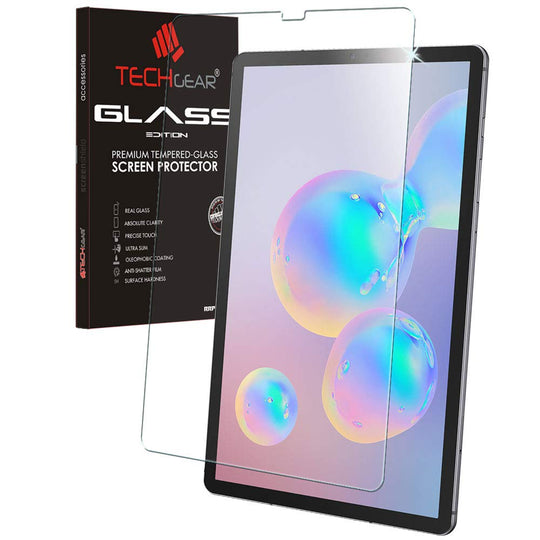 TECHGEAR Galaxy Tab S6 10,5 Matt Panzerglas (SM-T860 SM-T865 Serie) - Matte Blendschutz Panzerglas Auflage, Original-gehärtetes Glas-Displayschutzfolie kompatibel mit Samsung Galaxy Tab S6 10,5