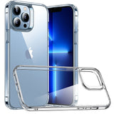 ESR dünne Silikon Hülle kompatibel mit iPhone 13 Pro, transparentes Hybrid Case, kratzresistente Rückseite, griffiger Schutzrahmen, Klar