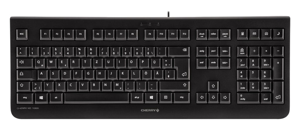 CHERRY KC1000 corded Tastatur USB, schwarz,QWERTZ