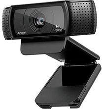 Laden Sie das Bild in den Galerie-Viewer, Logitech C920 HD Pro Webcam (USB, Autofokus, Mikrofon) schwarz