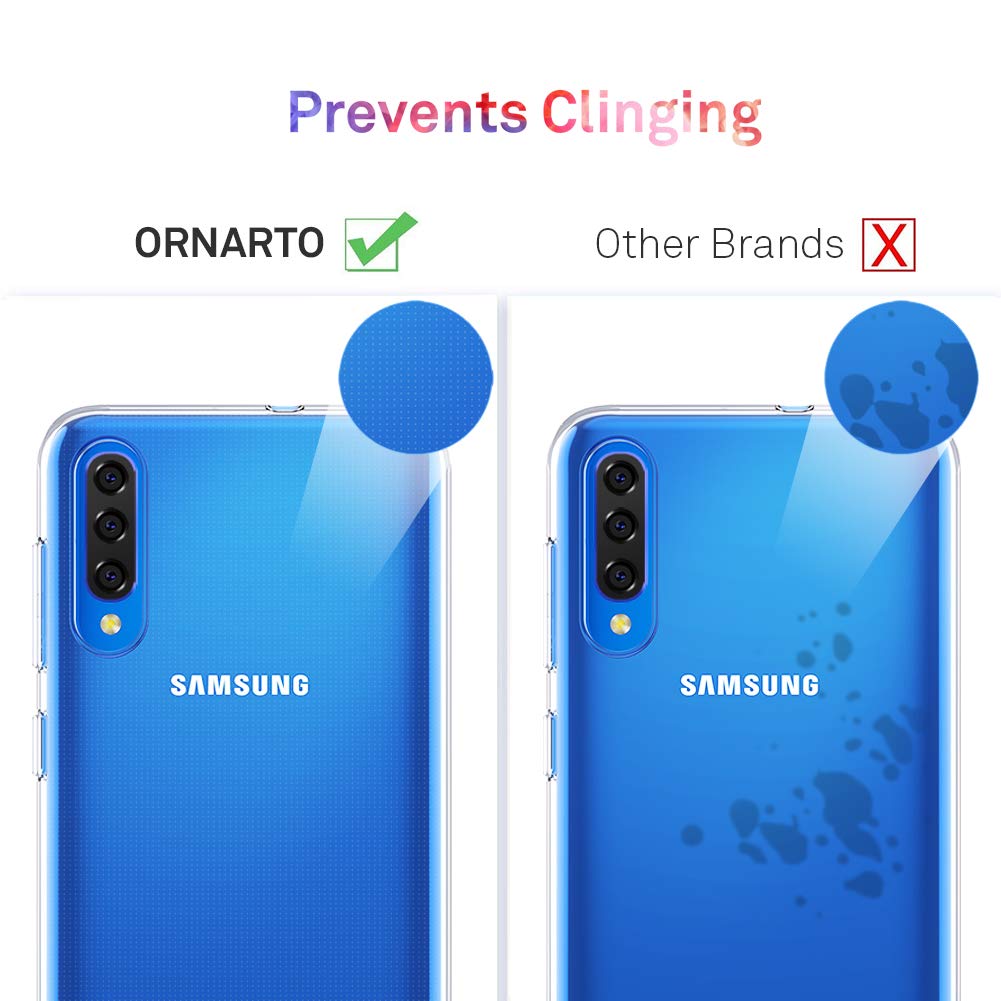 ORNARTO Durchsichtig Kompatibel mit Samsung A30s Hülle, A30s Transparent TPU Flexible Silikon Handyhülle Schutzhülle Case für Samsung Galaxy A50/A30s(2019) 6,4”-Klar