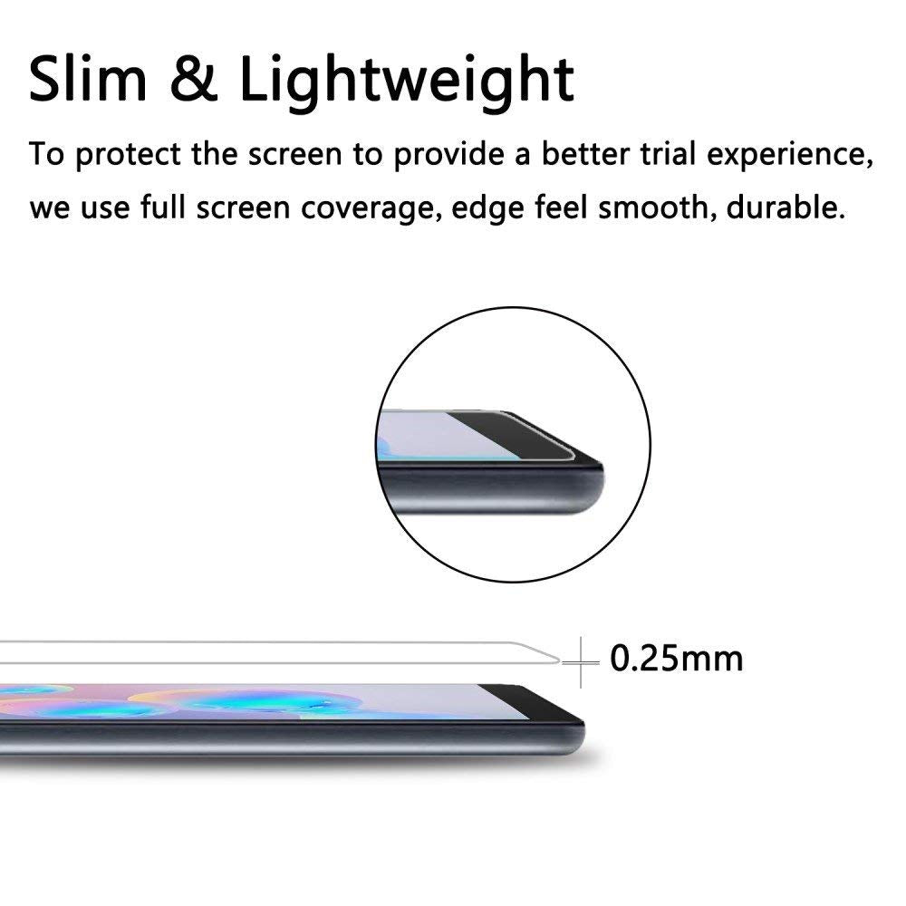 NUPO Panzerglasfolie für Samsung Galaxy Tab S6 Lite 10.4 2020, 9H Härte Panzerglas Folie, Panzerfolie, 2.5D Tempered Glas Schutzglas, Hartglas Schutzfolie für Galaxy Tab S6 Lite 10.4 SM-P610/P615