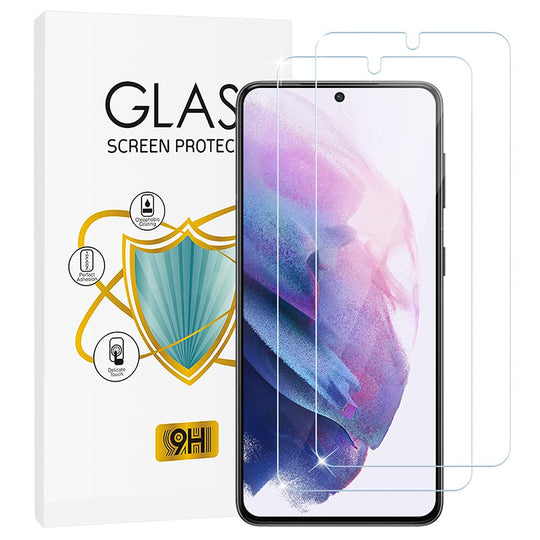Carantee, Panzerglas für Samsung Galaxy S21, 9H Härte, Fingerabdrucksensor Kompatible, Anti-Fingerabdruck Und Öl, HD Klar, Anti-Kratzen, Blasenfrei Displayschutzfolie für Samsung S21