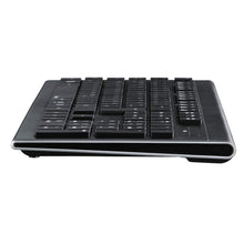 Laden Sie das Bild in den Galerie-Viewer, Hama Funk-Tastatur mit Maus Set (deutsches QWERTZ Tastenlayout, 12 Media-Tasten, kabellose optische Maus, 2,4 GHz, USB-Empfänger) Windows Keyboard Funkmaus-Tastatur-Set schwarz
