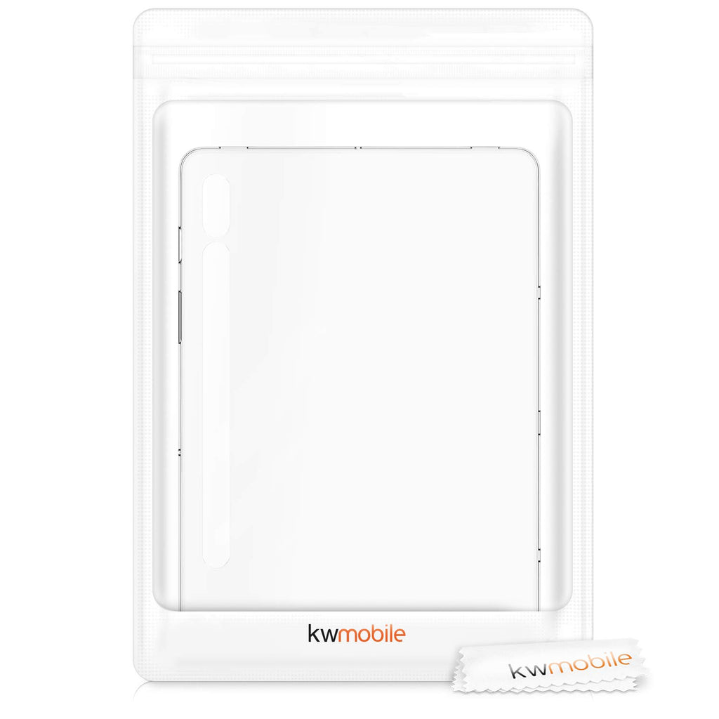 kwmobile Hülle kompatibel mit Samsung Galaxy Tab S7 - Silikon Tablet Cover Case Schutzhülle Transparent