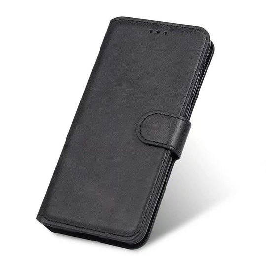 LINER Hülle für Oppo A74 5G / Oppo A54 5G, Handyhülle mit Kartenfächer Premium PU Leder Flip Case Magnetverschluss Standfunktion Stoßfest Schutzhülle für Oppo A74 5G / Oppo A54 5G - Schwarz
