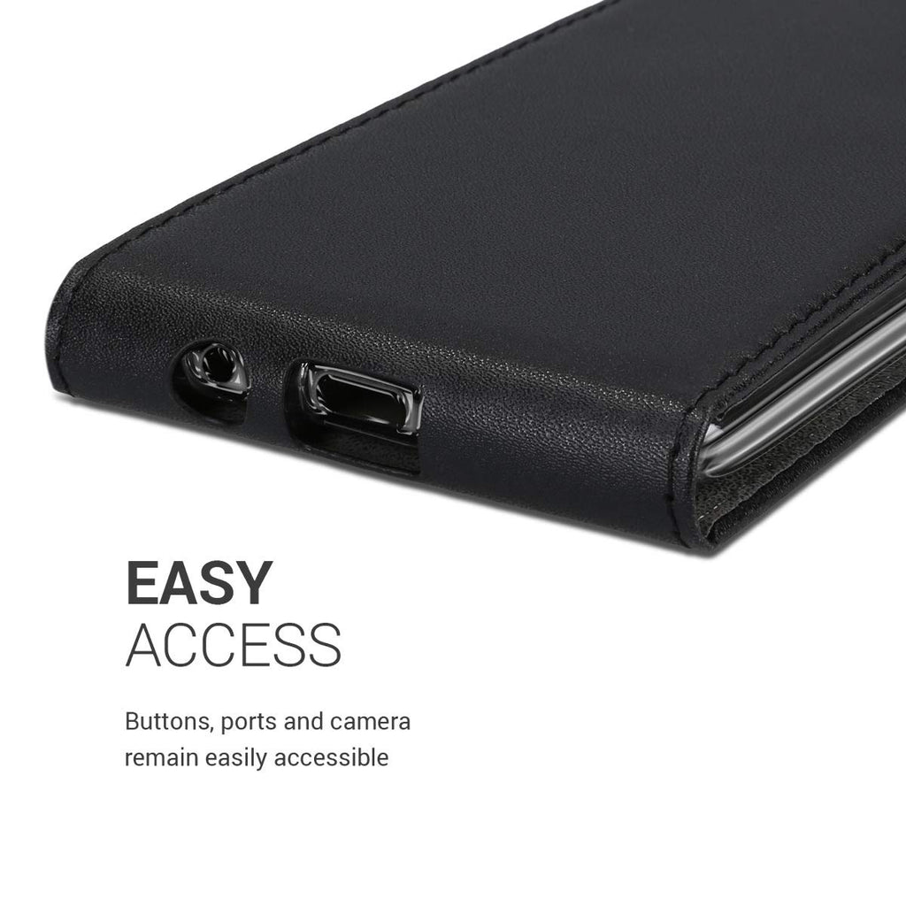 kwmobile Hülle kompatibel mit Samsung Galaxy A50 - Handy Case Handyhülle - Flip Schutzhülle in Schwarz