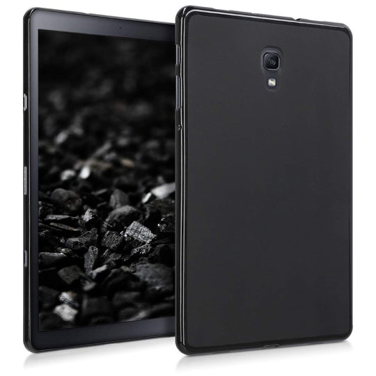 kwmobile Hülle kompatibel mit Samsung Galaxy Tab A 10.5 - Silikon Tablet Cover Case Schutzhülle Schwarz matt