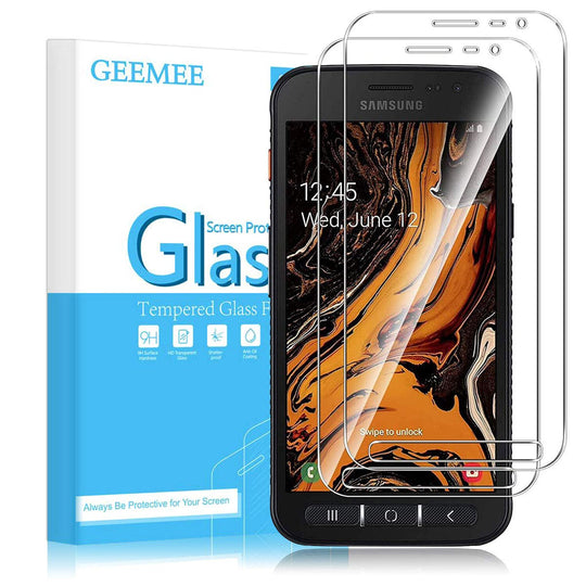 GEEMEE für Samsung Galaxy Xcover 4S/ 4 Panzerglas Schutzfolie Displayschutzfolie, 9H Filmhärte Gehärtetem Schutzglas Hohe Empfindlichkeit Panzerglas Displayschutzfolie (Transparent)
