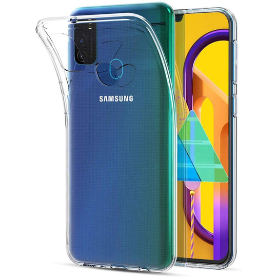 Verco Handyhülle für Samsung M31 Case, Handy Cover für Samsung Galaxy M31 Hülle Transparent Dünn Klar Silikon, durchsichtig