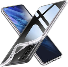 Laden Sie das Bild in den Galerie-Viewer, vau SoftGrip Case kompatibel mit Samsung Galaxy S21 Plus (6.7&quot;) – Hülle weich dünn transparent durchsichtig klar Handyhülle aus Silikon