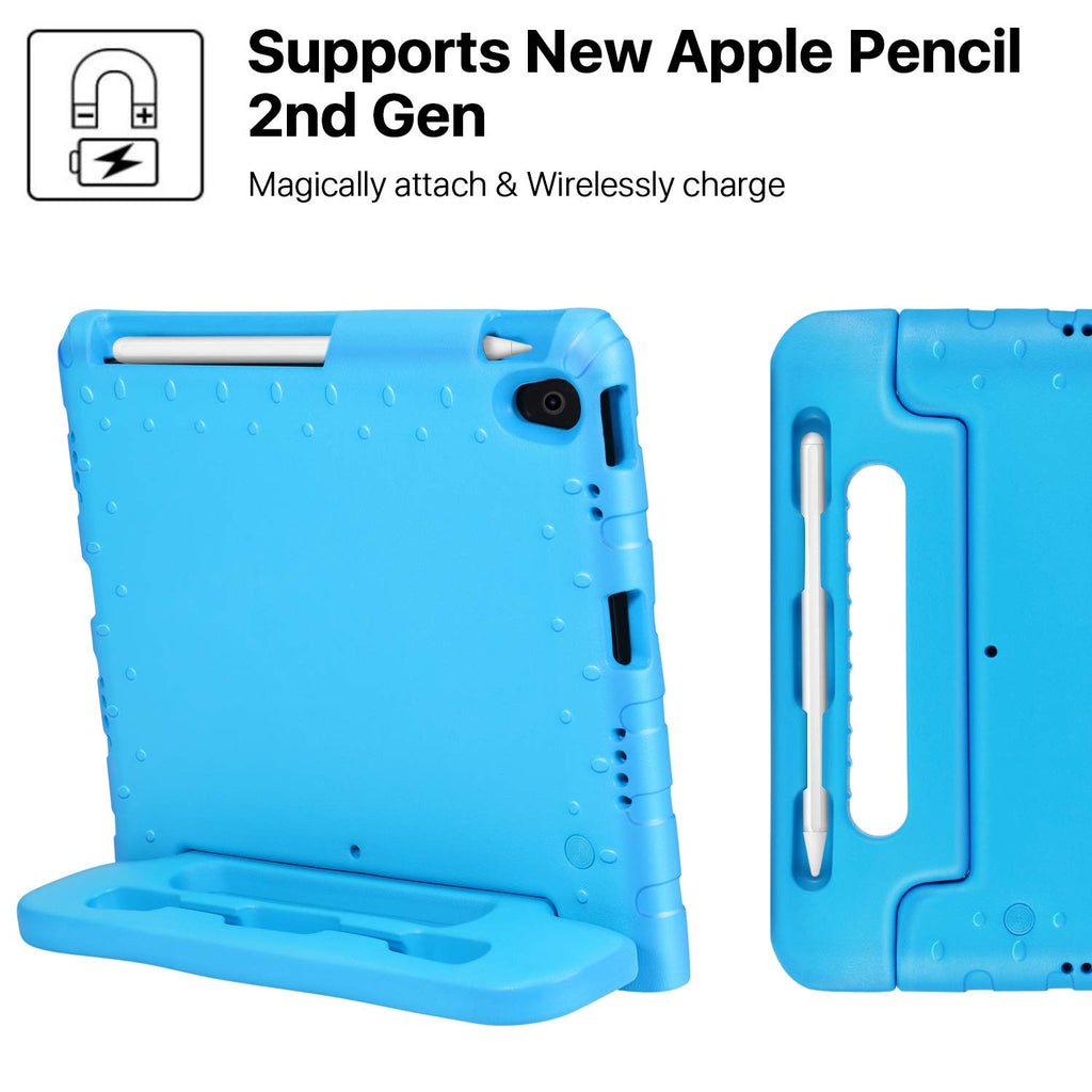 TNP Case for iPad Air 4th Gen 10.9" / iPad Pro 11" 2020 2018, Shockproof Convertible Handle Eva Kids Friendly Protective Stand Cover Fit for iPad Air 4 Generation 10.9 inch/iPad Pro 11 inch - Blue