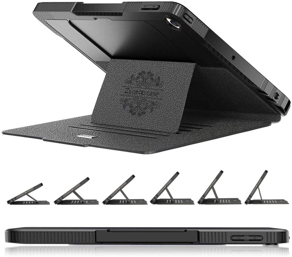 ZtotopCase Mehrfachwinkel Hülle für iPad 10.2 7. / 8. Generation,Stark magnetisch Schutzhülle mit Stifthalter,Stoßfest Sturzfest Hülle,Automatischem Schlaf/Aufwach,für iPad 10,2（iPad 7/iPad 8）,Schwarz