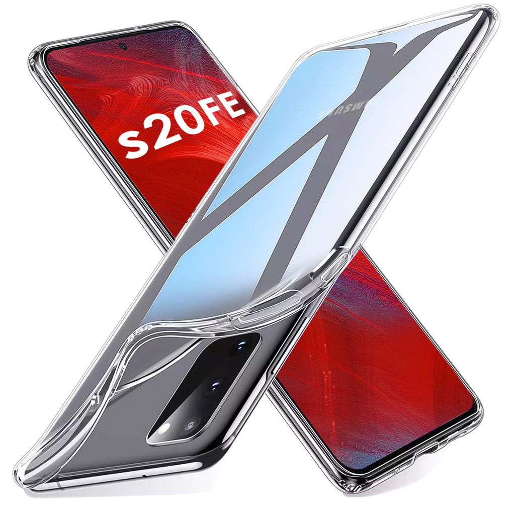 Whew Hülle Kompatibel mit Samsung Galaxy S20 FE, [Anti-Gelb] [Anti-Kratzer] Ultradünn Clear TPU Case Silikon Weich Schutzhülle, Stoßfest Handyhülle Kompatibel mit Samsung Galaxy S20 FE-Transparent