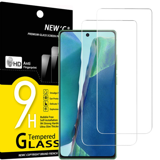 NEW'C Schutzfolie Panzerglas für Samsung Galaxy Note20, Frei von Kratzern, 9H Härte, HD Displayschutzfolie, 0.33mm Ultra-klar, Ultrabeständig