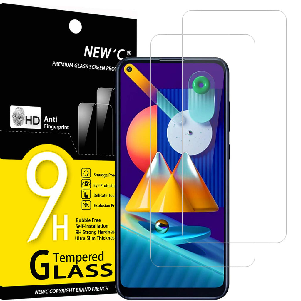 NEW'C Schutzfolie Panzerglas für Samsung Galaxy A11, M11, Frei von Kratzern, 9H Härte, HD Displayschutzfolie, 0.33mm Ultra-klar, Ultrabeständig