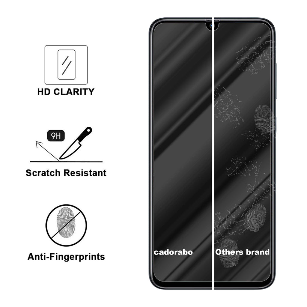 Cadorabo Panzerglasfolie für Samsung Galaxy A70 - Schutzfolie in KRISTALL KLAR - Gehärtet (Tempered) Displayschutz Glas in 9H Härte mit 3D Touch Kompatibilität