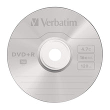 Laden Sie das Bild in den Galerie-Viewer, Verbatim DVD+R - 4.7 GB, 16-Brenngeschwindigkeit mit langer Lebensdauer und Kratzschutz, 25 Stück Spindel, mattsilber