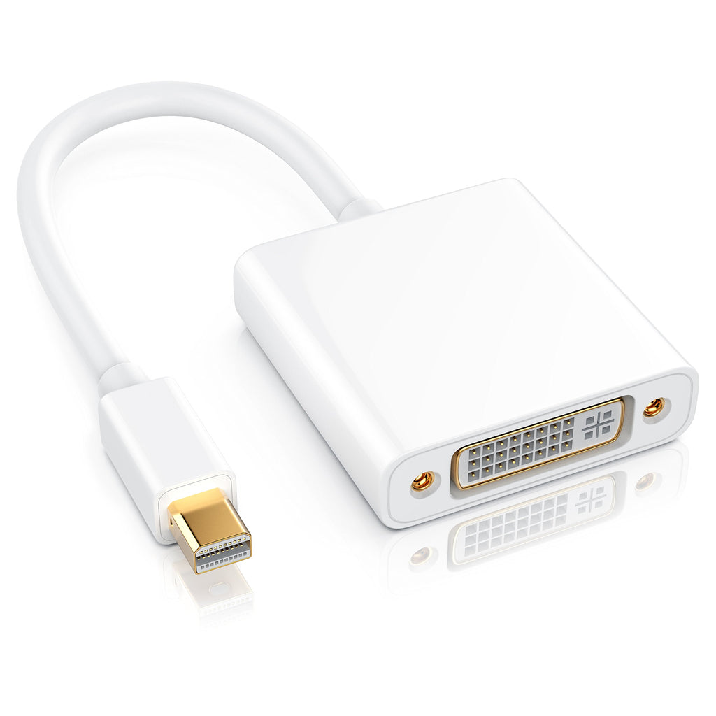 CSL - HQ Full HD 1080p Mini Displayport miniDP auf DVI Adapterkabel - kompatibel mit PC und Apple iMac Mac MacBookPro MacBookAir