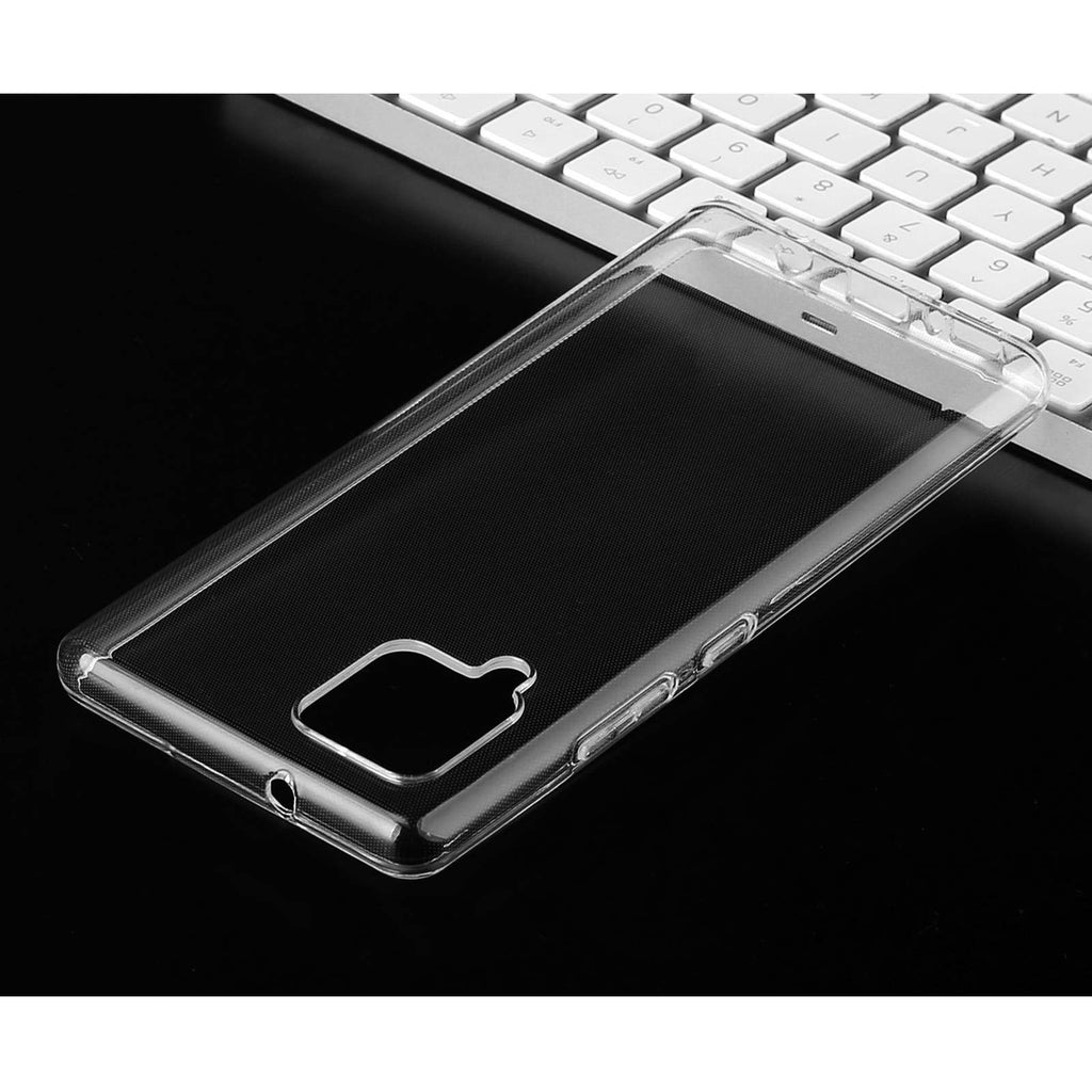 32nd Klare Gel Series - Crystal Clear Gel Ultra Dünn Schutzhülle Case Silikon für Samsung Galaxy A42 5G (2020), Durchsichtige Backcover Handyhülle TPU Hülle - Transparent