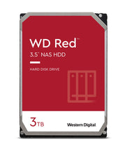 Laden Sie das Bild in den Galerie-Viewer, Western Digita WD Red interne Festplatte 3 TB (3,5 Zoll, NAS Festplatte, 5400U/min, SATA 6 Gbit/s, NASware-Technologie, für NAS-Systeme im Dauerbetrieb) rot