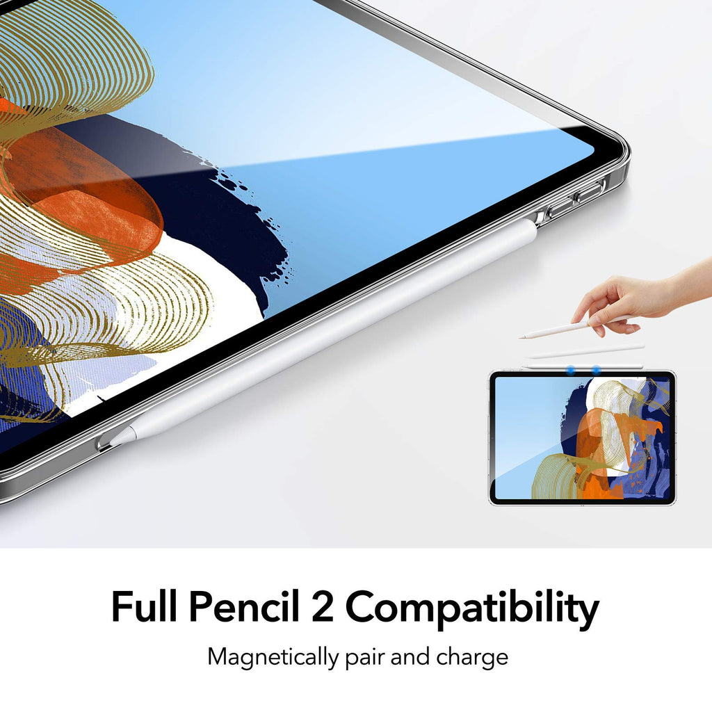 ESR Klare Hülle kompatibel mit iPad Pro 11 2021, Ultradünne Klare Weiche TPU Cover, Transparent