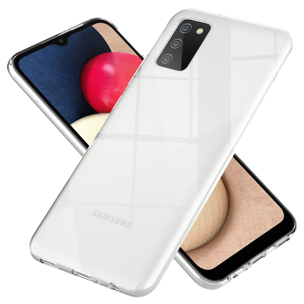 NALIA Klare Handyhülle kompatibel mit Samsung Galaxy A02s Hülle, Transparente Silikon Schutzhülle Clear Case Soft Phone Cover, Dünne Durchsichtige Handy-Tasche Ultra-Slim Bumper Etui Schale Backcover