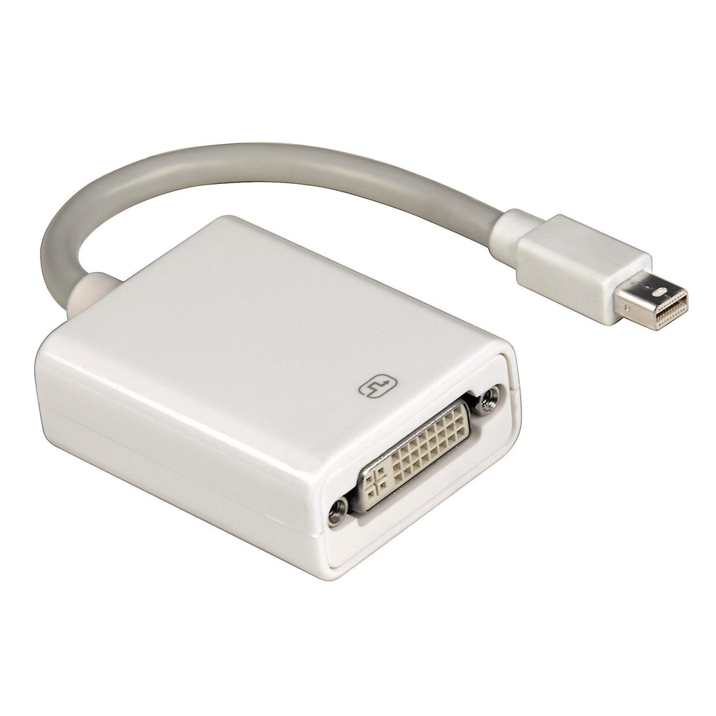 Hama Mini DisplayPort (zu DVI Adapter, miniDP Stecker zu DVI Buchse, ideal für Macbook Air/Macbook Pro/Mac Pro/Mac Mini) weiß