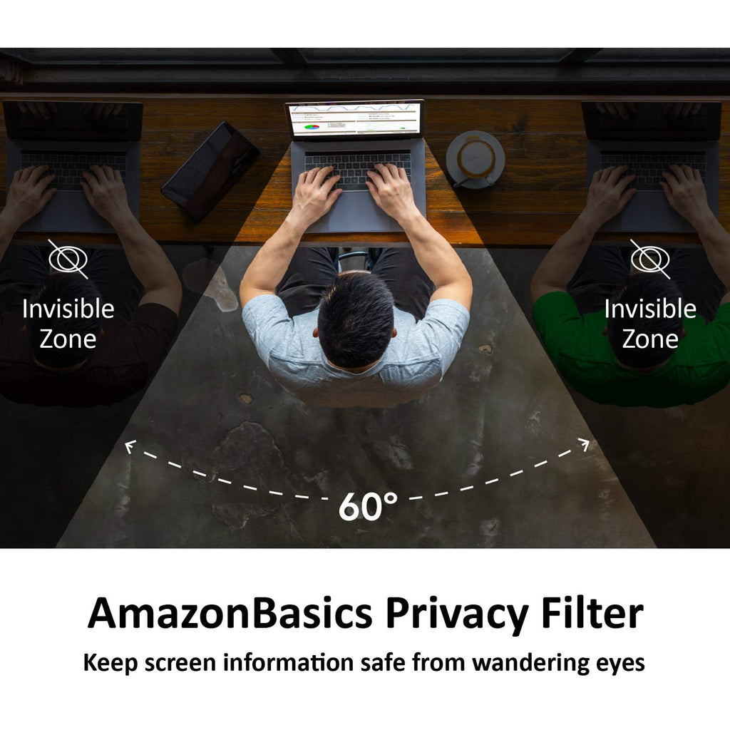 Amazon Basics - Blickschutzfilter für 15,6 Zoll (39,62 cm) Breitbildschirm (16:9)
