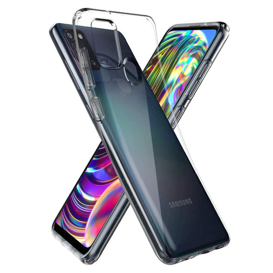 Wlife Hülle Kompatibel Samsung A21s,Slim Transparent Weich Anti-Vergilbung TPU Schutzhülle,Anti-Fingerabdruck, Anti-Kratze Qualität Stoßfest durchsichtig Silikon Handyhülle für Samsung A21s