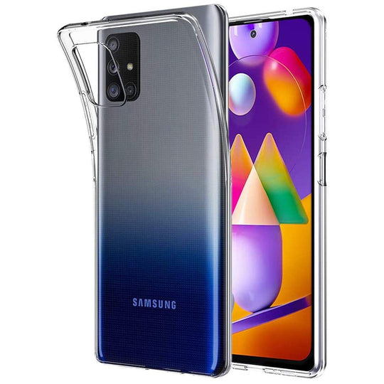 Verco Handyhülle für Samsung M31s Case, Handy Cover für Samsung Galaxy M31s Hülle Transparent Dünn Klar Silikon, durchsichtig