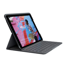 Laden Sie das Bild in den Galerie-Viewer, Logitech SLIM FOLIO für iPad der (7. Generation) Tastatur-Case mit Bluetooth (Modell: A2197, A2200, A2198), Deutsches QWERTZ-Layout- Grafit