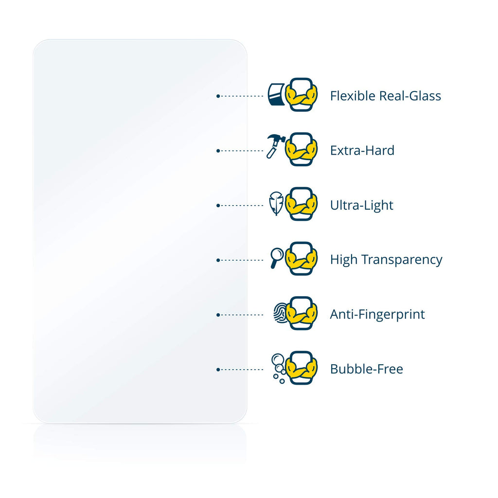 BROTECT Panzerglas Schutzfolie kompatibel mit Samsung Galaxy Tab Active Pro - AirGlass, extrem Kratzfest, Anti-Fingerprint, Ultra-transparent
