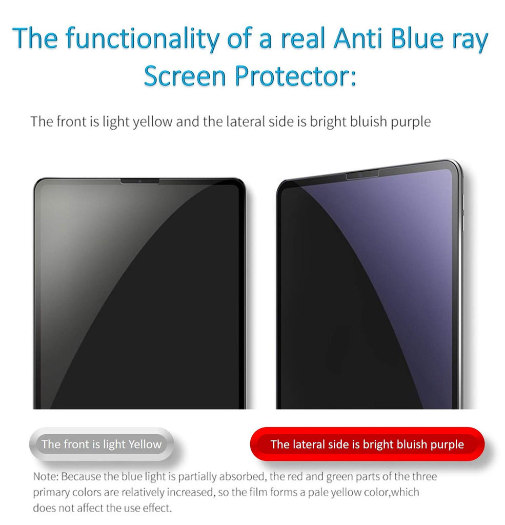 Onyx™ Premium Anti Blaulicht Panzerfolie Schutzfolie für Apple iPad Pro 11 - Anti Blue Rays Tempered Glass Protector