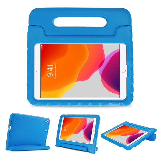 ProCase Kinder Hülle mit Kickstand für iPad 10.2" 2020 2019 / iPad Pro 10.5"/ iPad Air 3, Ultra Leicht Stoßfest Robust Kind Schutzhülle Umwandelbar Handgriff Handle Standfunktion -Blau