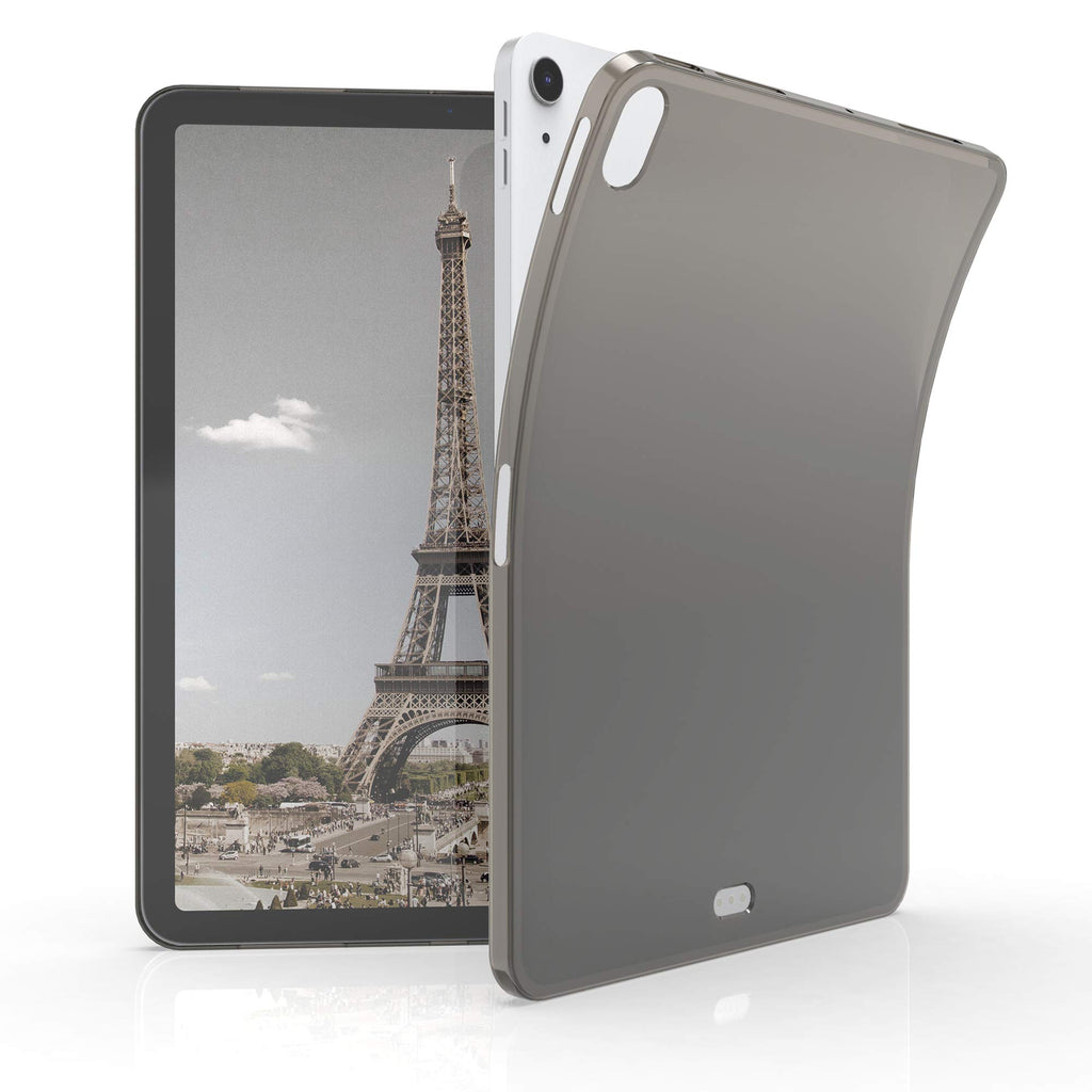 kwmobile Hülle kompatibel mit Apple iPad Air 4 (2020) - Silikon Tablet Cover Case Schutzhülle Schwarz Transparent