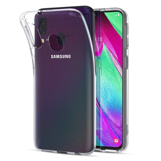 NEW'C Kompatibel mit Samsung Galaxy A40 Hülle, Ultra transparent Silikon Gel TPU Soft Cover Case SchutzKratzfeste mit Schock Absorption und Anti Scratch
