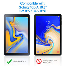 Laden Sie das Bild in den Galerie-Viewer, JETech Schutzfolie Kompatibel mit Samsung Galaxy Tab A 10.5 Zoll 2018 (SM-T590/T595/T597), Gehärtetem Glas Displayschutzfolie