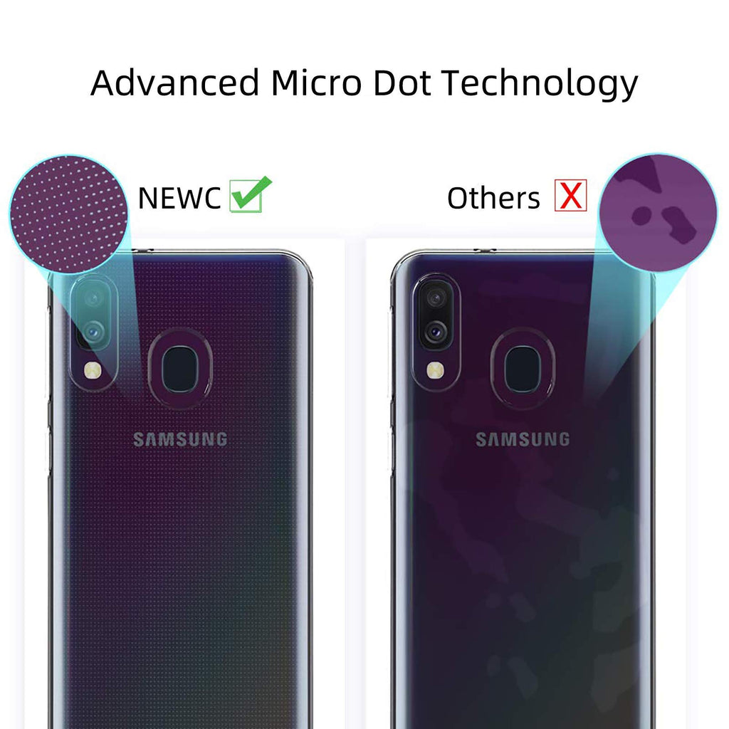 NEW'C Kompatibel mit Samsung Galaxy A40 Hülle, Ultra transparent Silikon Gel TPU Soft Cover Case SchutzKratzfeste mit Schock Absorption und Anti Scratch