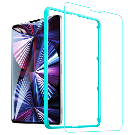 ESR Display schutzfolie kompatibel mit iPad Pro 11 2021/2020/2018 und iPad Air 4 2020, mit kratzresistenter HD Klarheit, Panzerglas mit Montagerahmen
