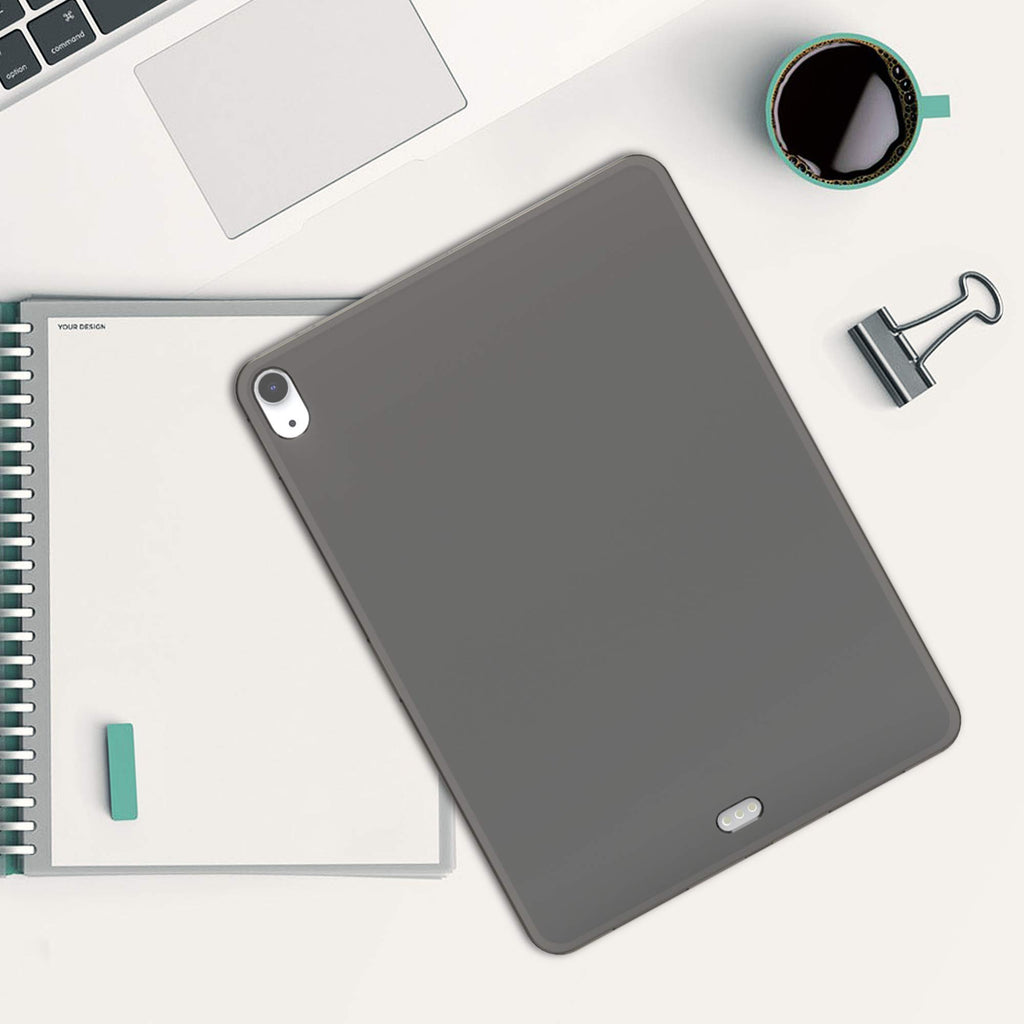 kwmobile Hülle kompatibel mit Apple iPad Air 4 (2020) - Silikon Tablet Cover Case Schutzhülle Schwarz Transparent